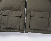 Ангури артиши сабз тасодуфӣ Zip Up биист шарр куртаат шуста куртаи низомӣ